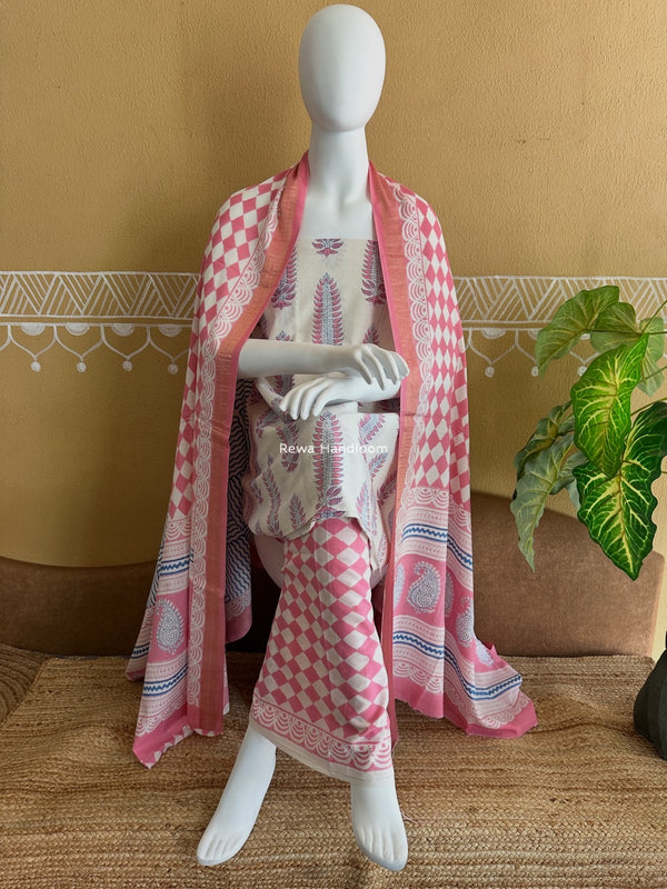 Indigo Bagh Print Suit