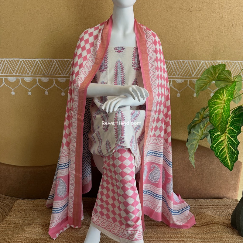 Indigo Bagh Print Suit