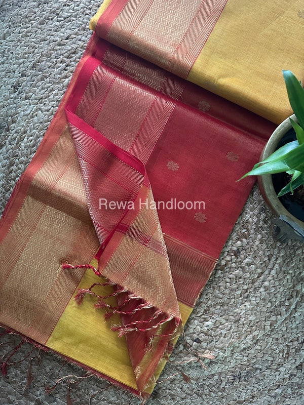 Maheshwari Tissue Butti Saree