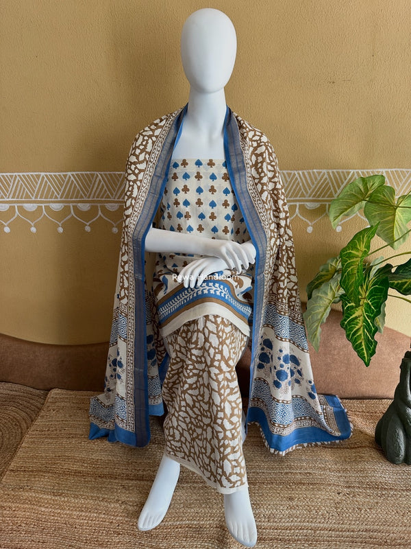 Indigo Bagh Print Suit