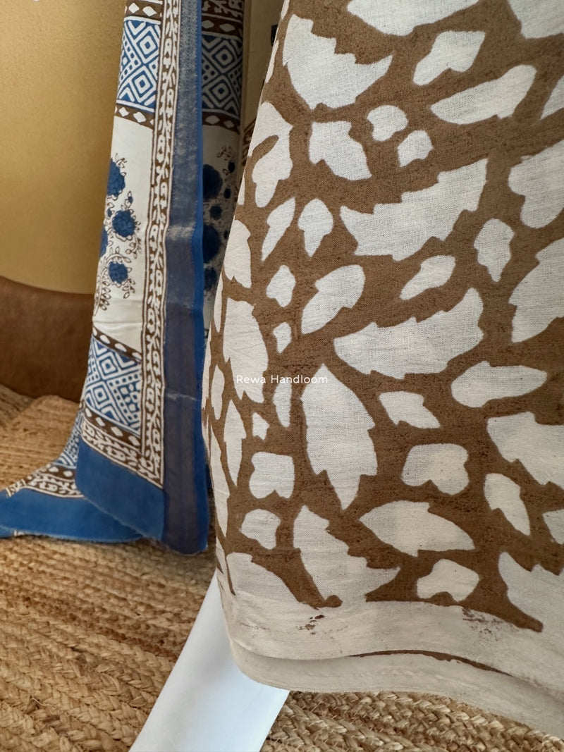Indigo Bagh Print Suit