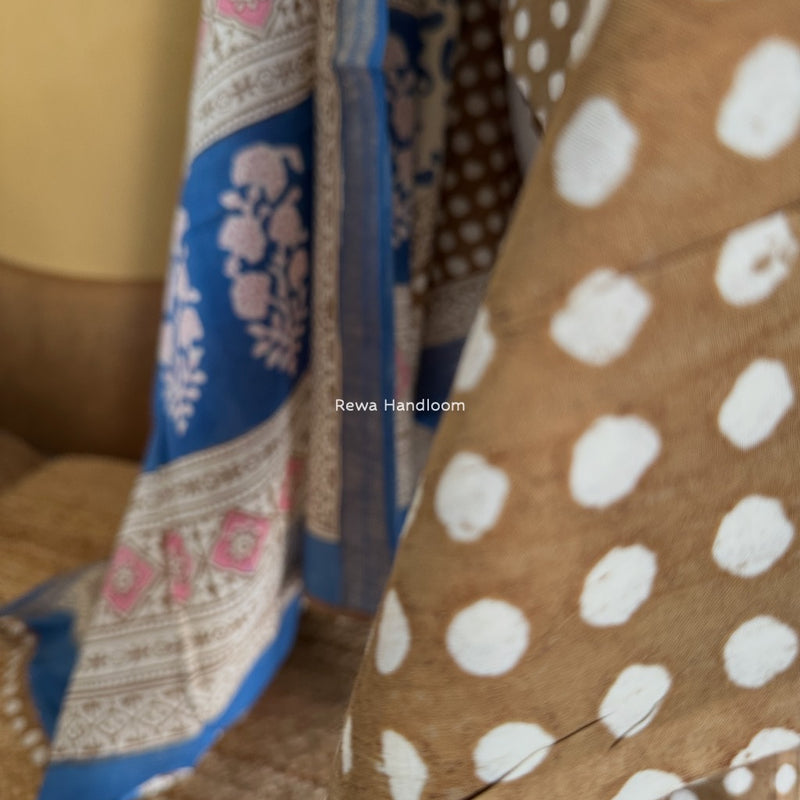 Indigo Bagh Print Suit