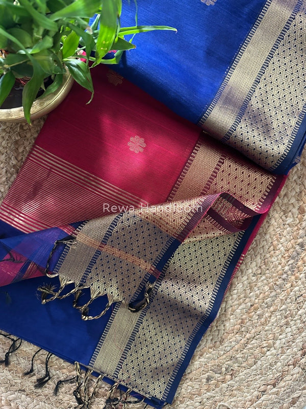 Zari Butti Maheshwari Saree