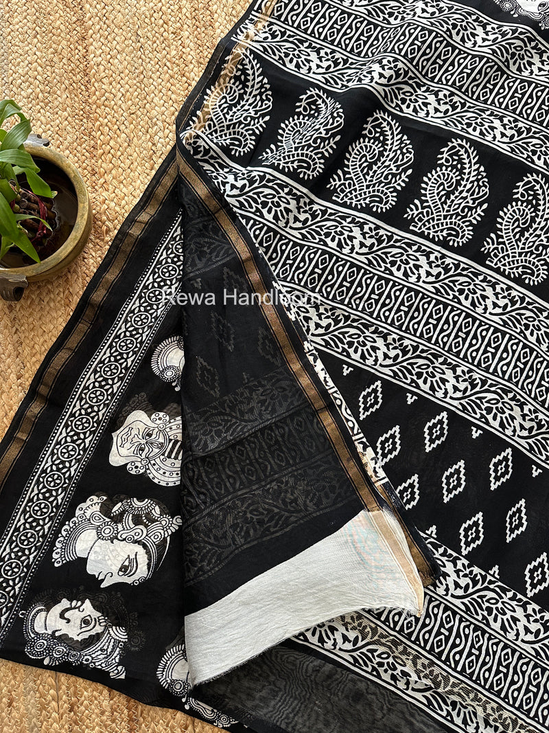  Chanderi Silk Printed Saree