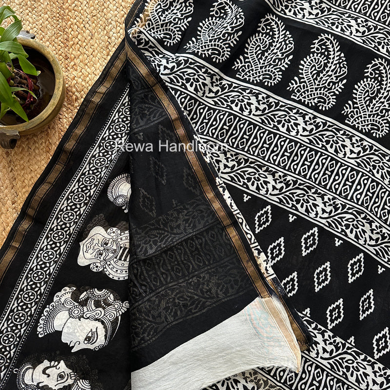  Chanderi Silk Printed Saree