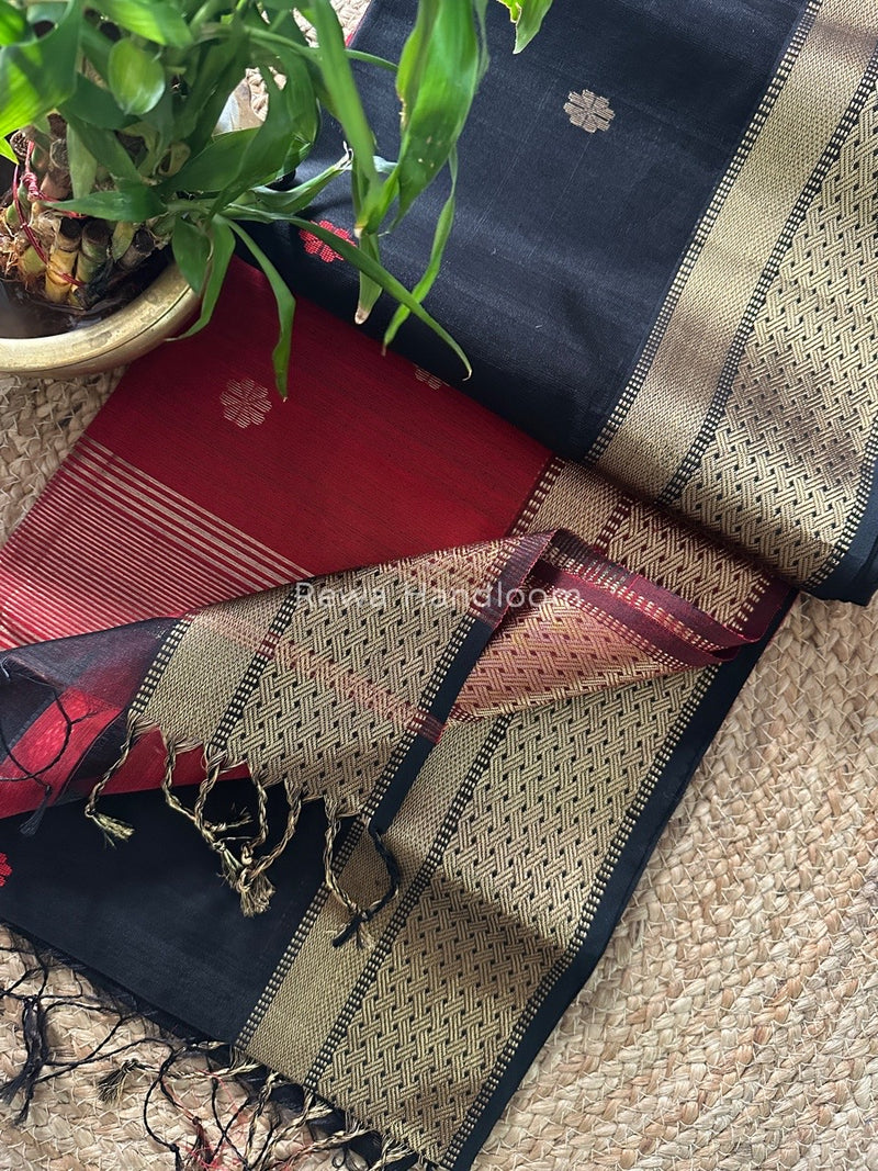 Zari Butti Maheshwari Saree