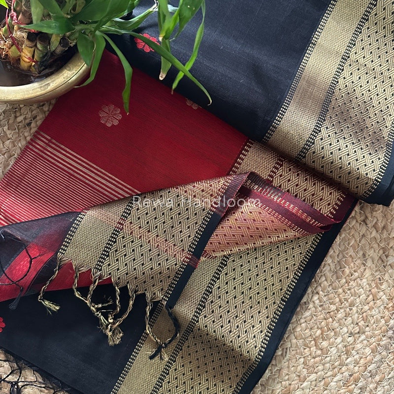Zari Butti Maheshwari Saree