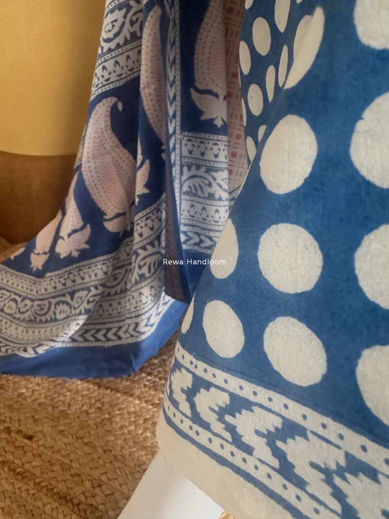 Indigo Bagh Print Suit