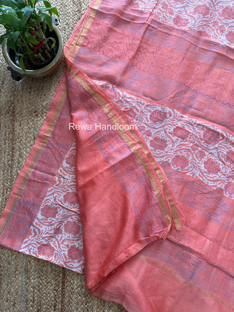  Chanderi Silk Printed Saree