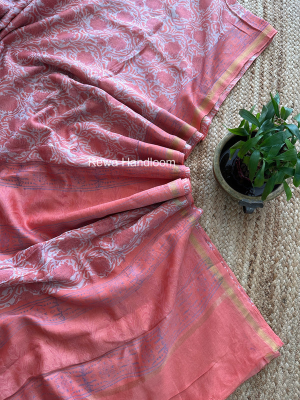  Chanderi Silk Printed Saree