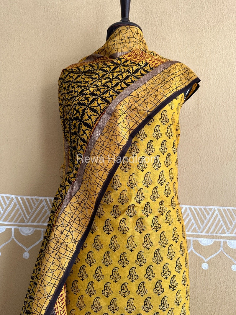 Maheshwari Yellow Bagh Print Suit BSP0175