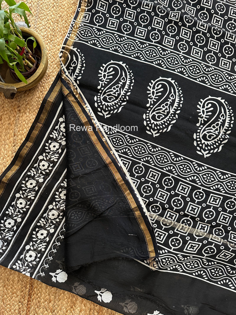  Chanderi Silk Printed Saree