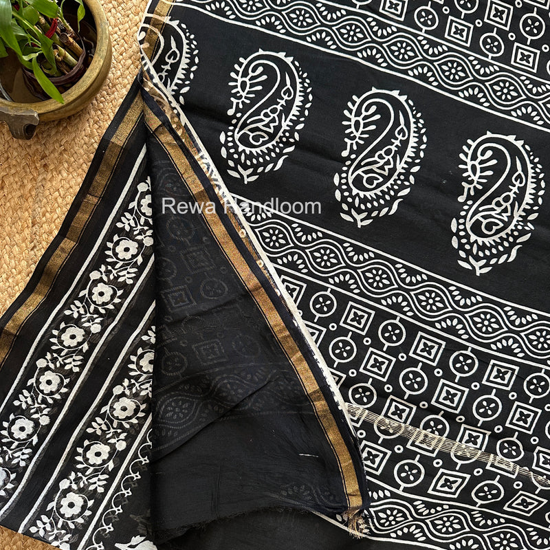  Chanderi Silk Printed Saree