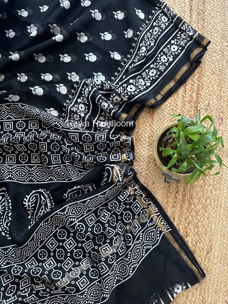  Chanderi Silk Printed Saree