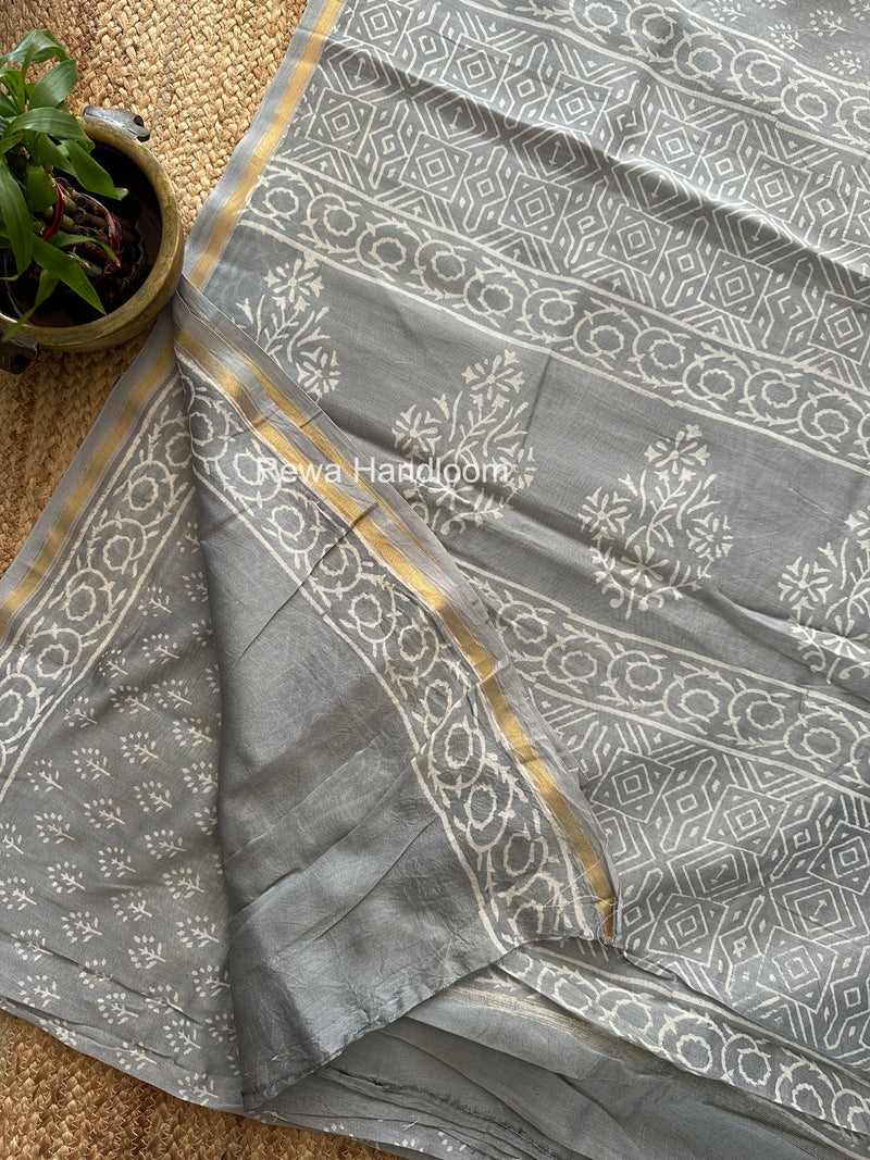  Chanderi Silk Printed Saree