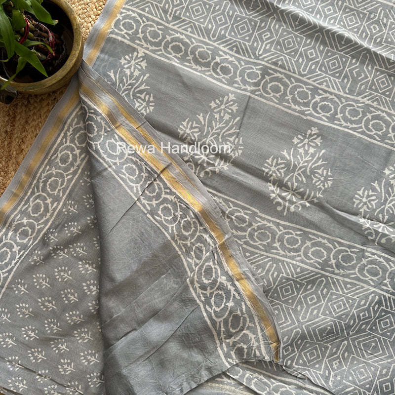  Chanderi Silk Printed Saree