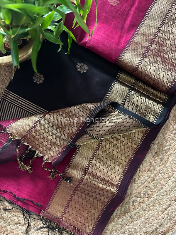 Zari Butti Maheshwari Saree