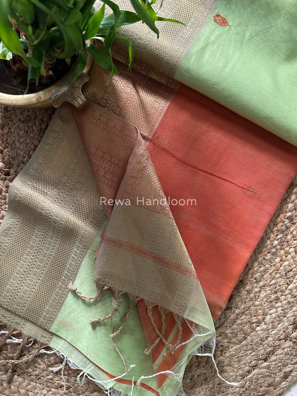 Zari Butti Maheshwari Saree