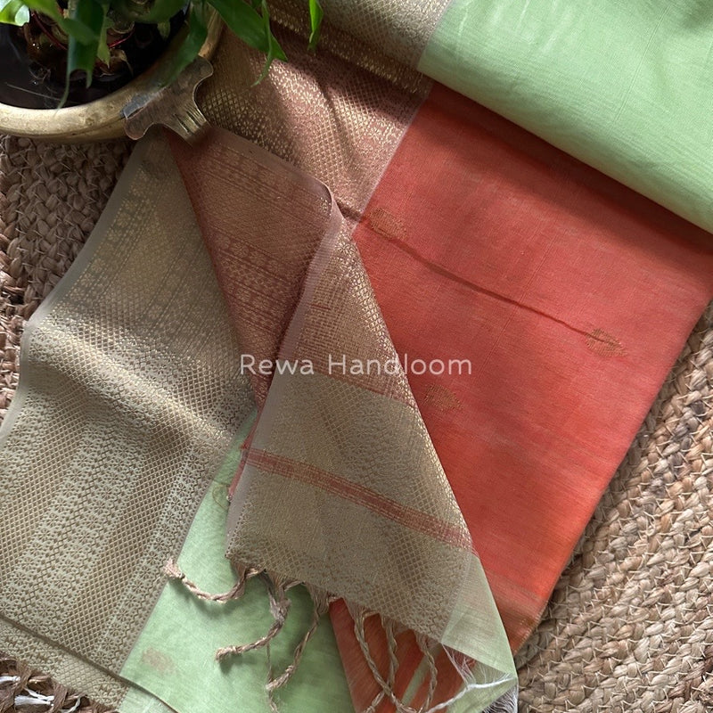 Zari Butti Maheshwari Saree