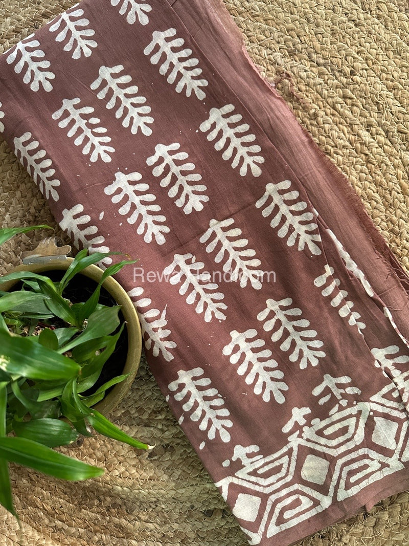 Onion Pink Cotton Printed Saree CS024