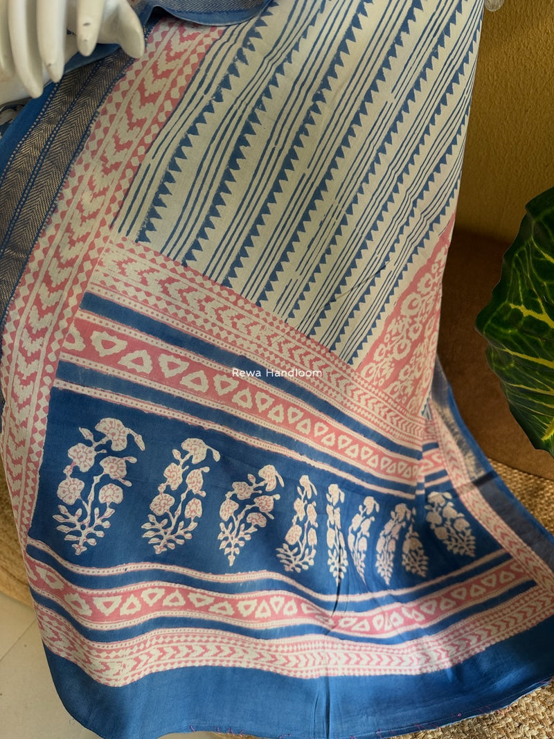 Indigo Bagh Print Suit