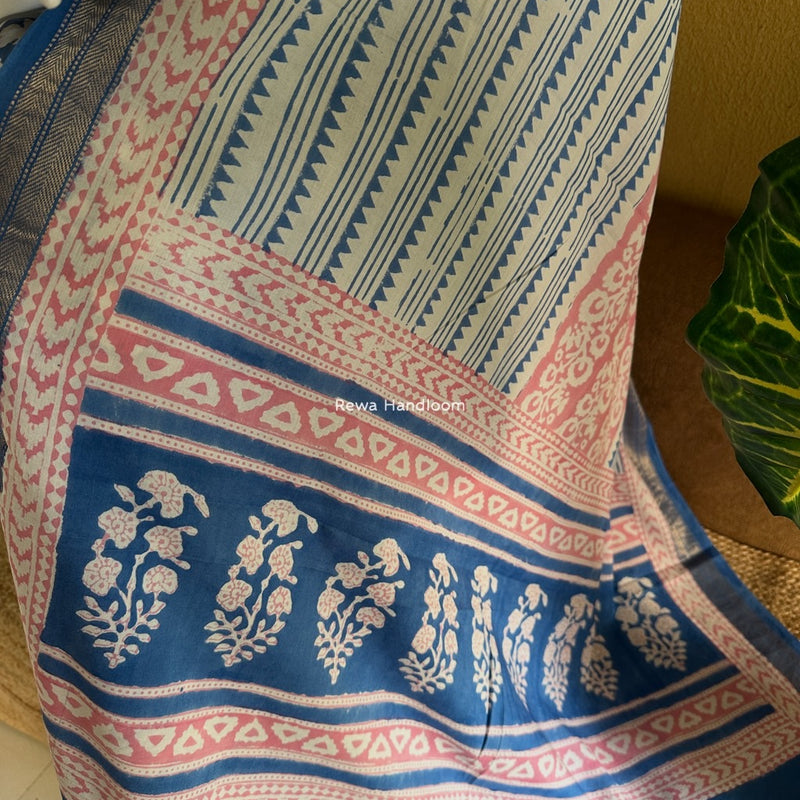 Indigo Bagh Print Suit