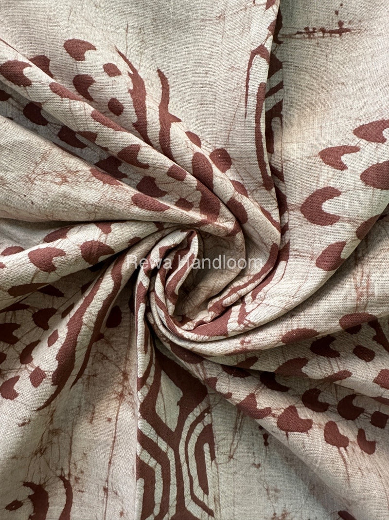 Onion Pink Cotton Printed Saree CS024