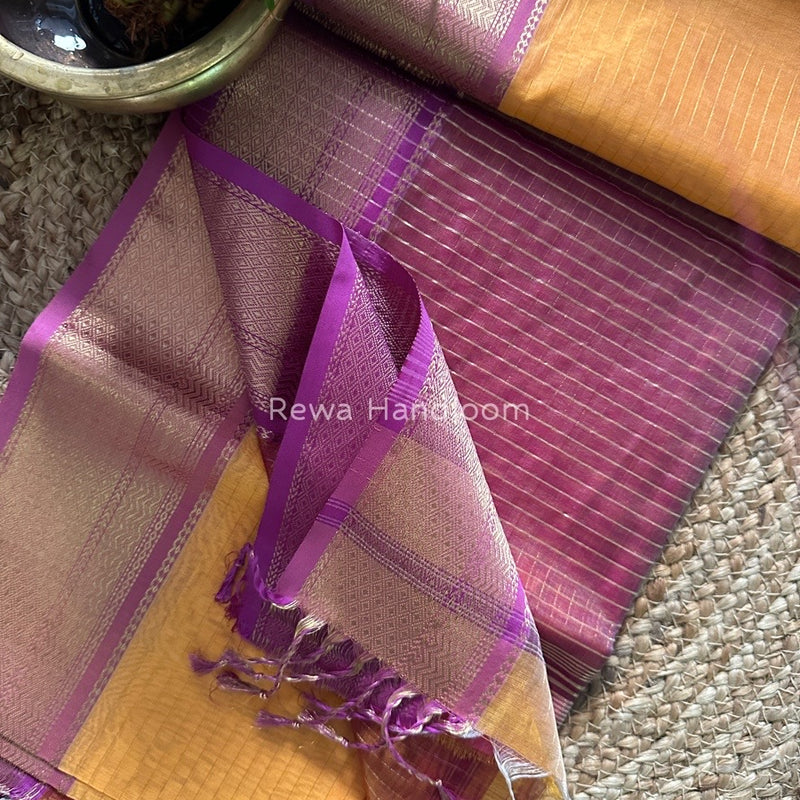 Maheshwari Zari Linning Saree