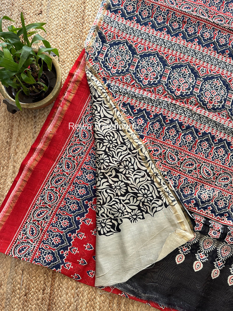  Chanderi Silk Printed Saree