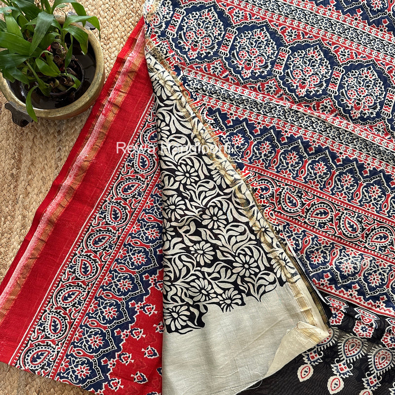  Chanderi Silk Printed Saree