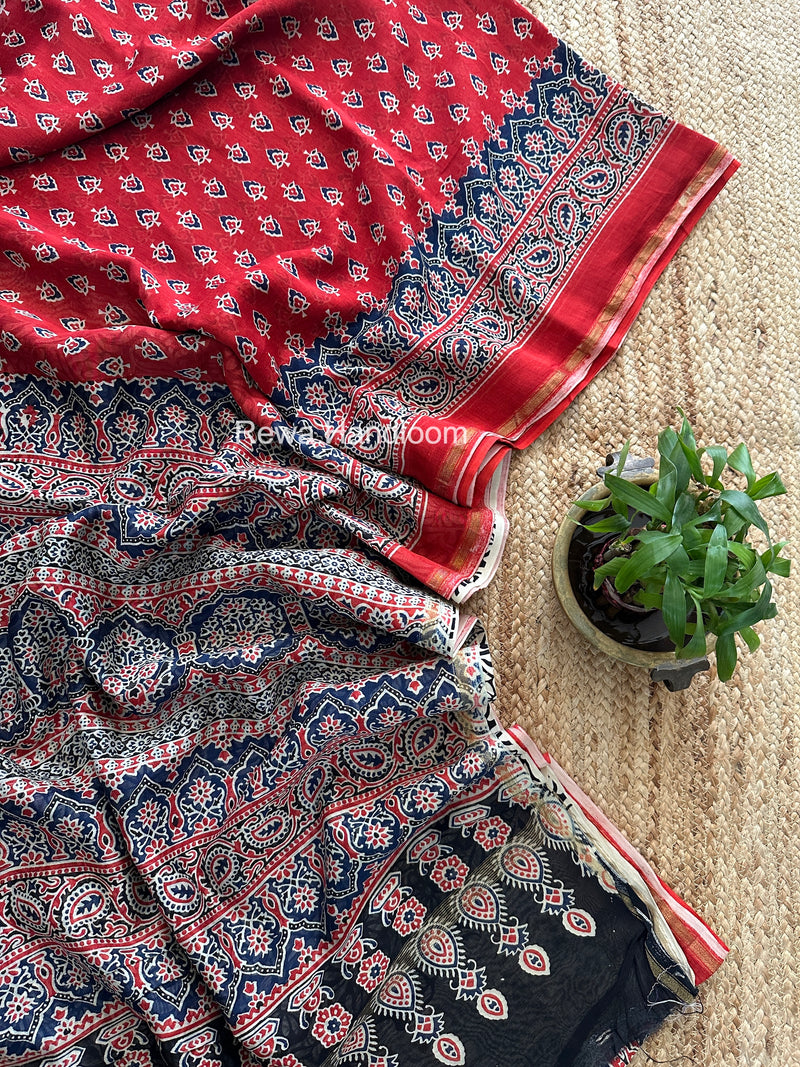  Chanderi Silk Printed Saree