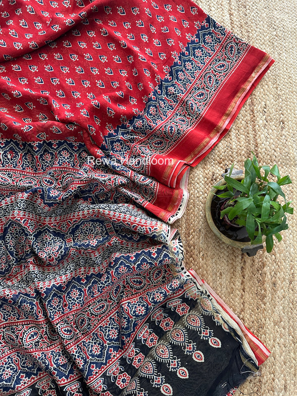  Chanderi Silk Printed Saree