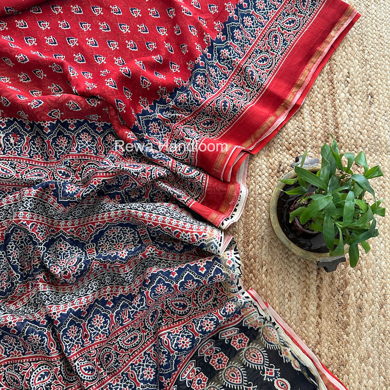  Chanderi Silk Printed Saree