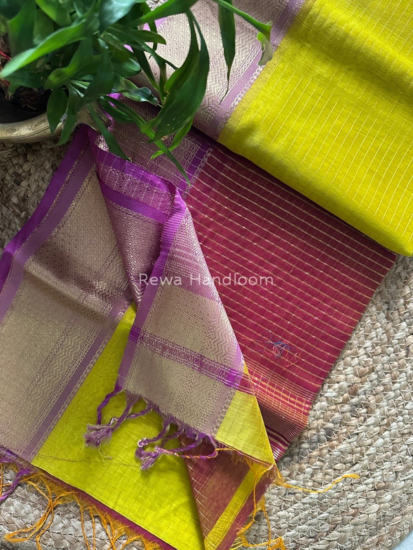 Maheshwari Zari Linning Saree
