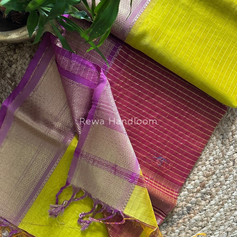 Maheshwari Zari Linning Saree
