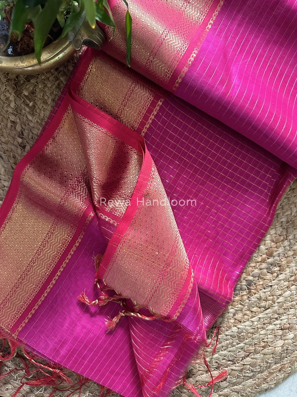 Maheshwari Zari Linning Saree