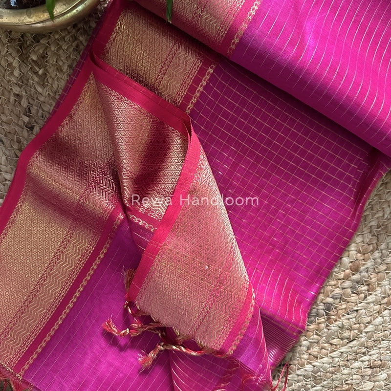Maheshwari Zari Linning Saree