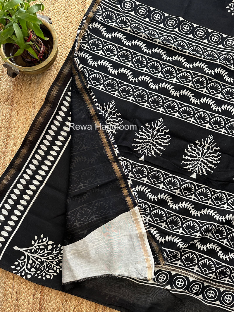  Chanderi Silk Printed Saree