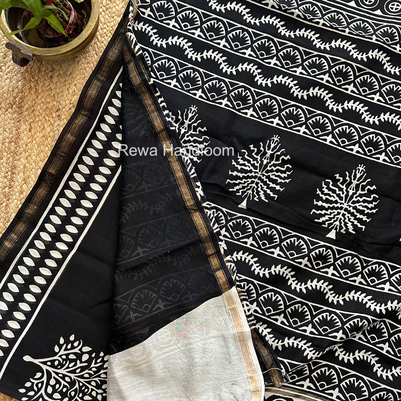  Chanderi Silk Printed Saree