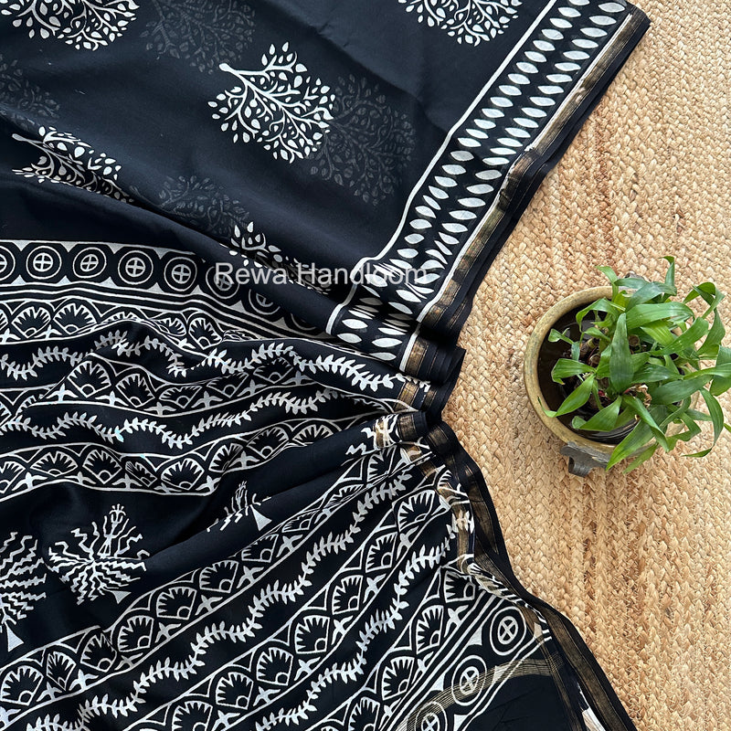  Chanderi Silk Printed Saree