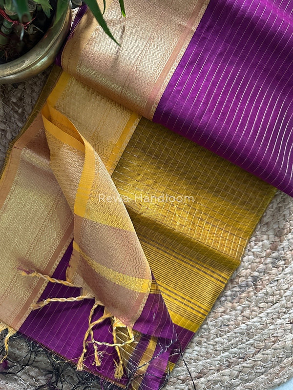 Maheshwari Zari Linning Saree