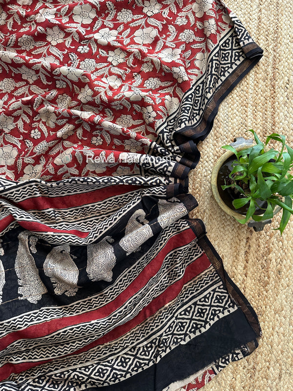  Chanderi Silk Printed Saree