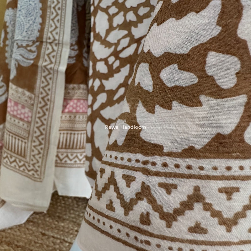 Indigo Bagh Print Suit
