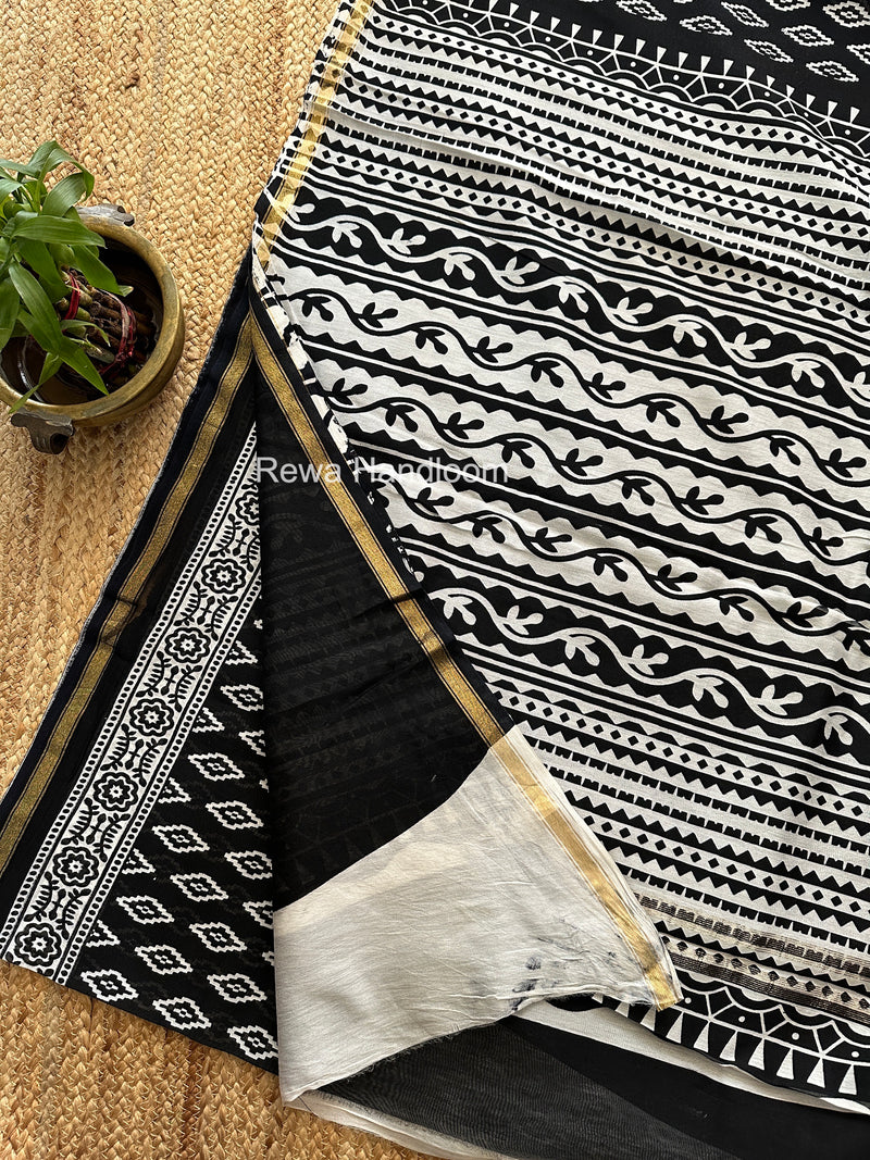  Chanderi Silk Printed Saree