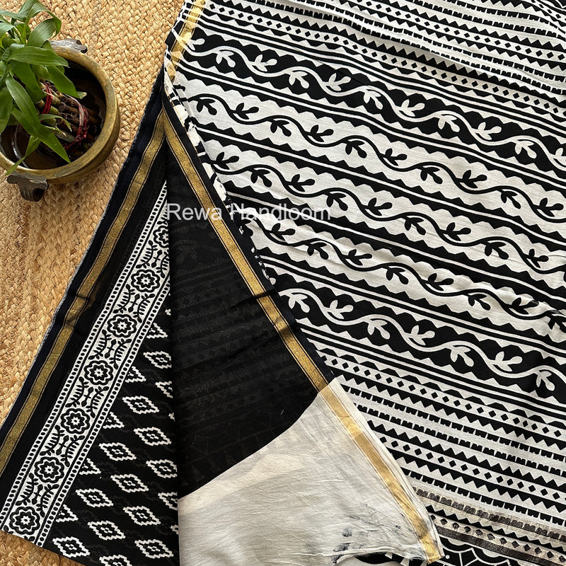  Chanderi Silk Printed Saree