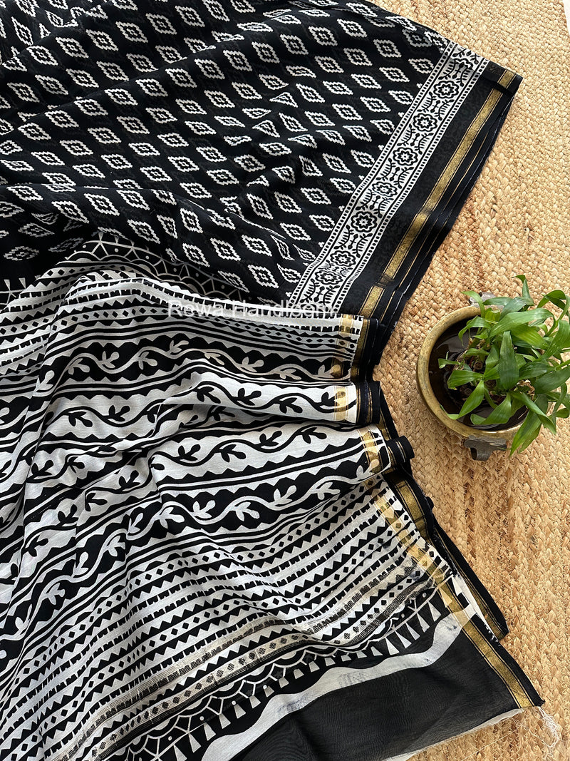  Chanderi Silk Printed Saree