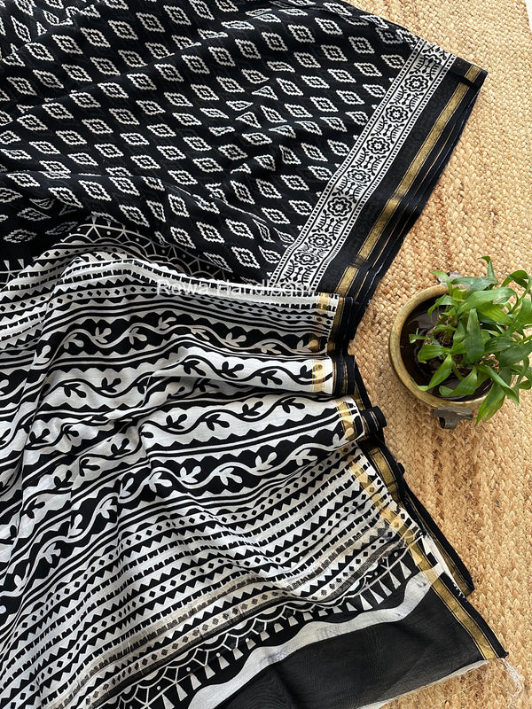  Chanderi Silk Printed Saree