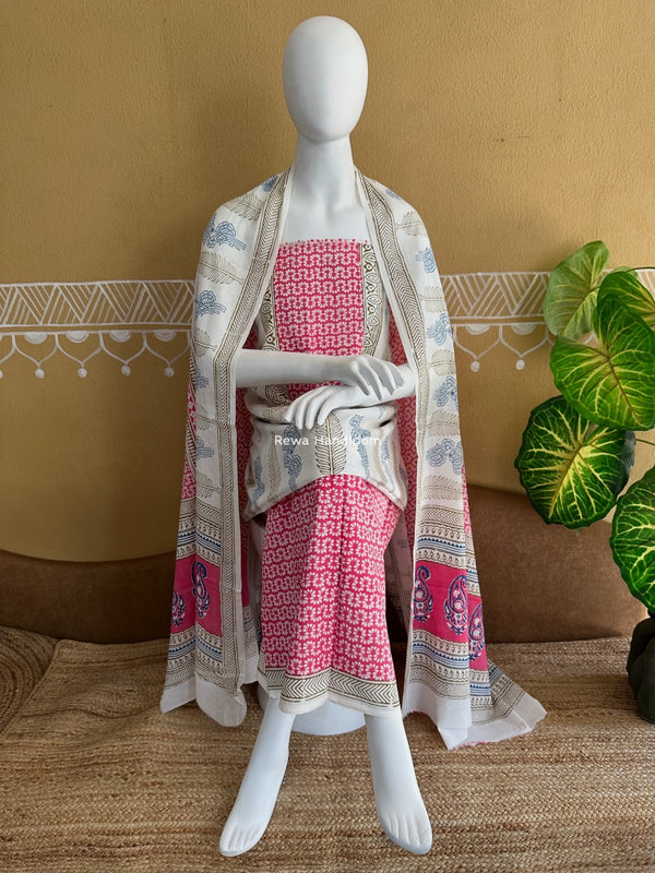 Indigo Bagh Print Suit