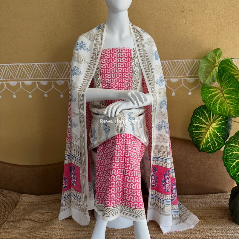Indigo Bagh Print Suit