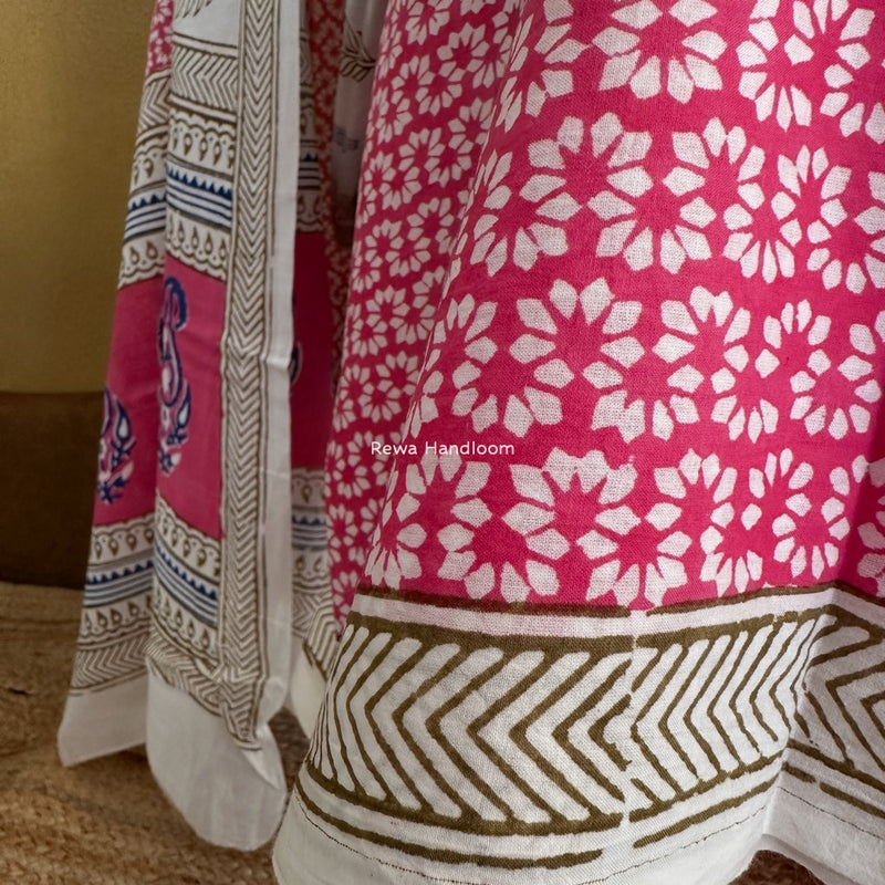 Indigo Bagh Print Suit